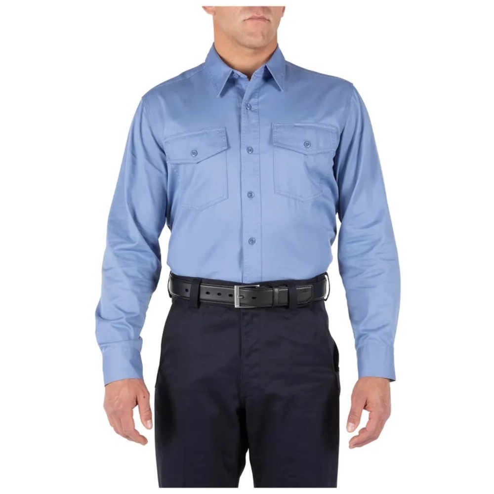 5.11 Tactical Series Men's Blue EMS Firefighter Button Down Shirt- Size XL‎